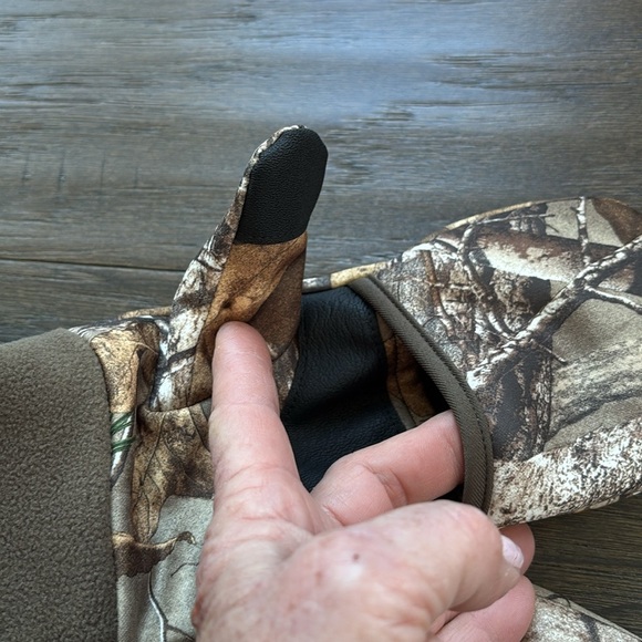 Realtree Xtra Hot Shot 3M Thinsulate,Pop Top, mittens,fleece lined,camo,warm - Picture 2 of 10